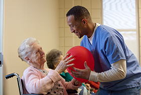 Photo Of Physical Therapy At Nursing Home In New Orleans - St. Luke’s Living Center